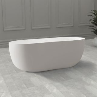 Ванна из искусственного камня ABBER Stein AS9604 170x80см белый матовый